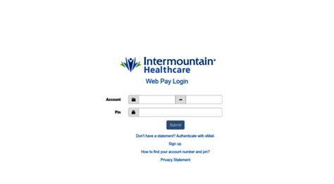Intermountain healthcare bill pay - Sign In Create Account. Legal Information 